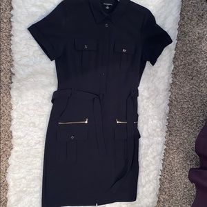 Navy blue professional dress